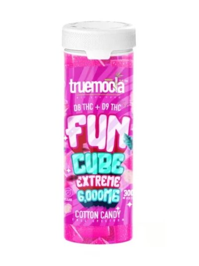 Cotton Candy Truemoola Fun Cube Extreme D8+D9 Gummies 6000MG