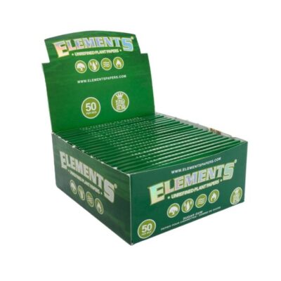 Elements Green King Size Slim Unrefined Plant Rolling Paper